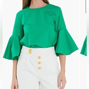 English Factory Bell Sleeve Top